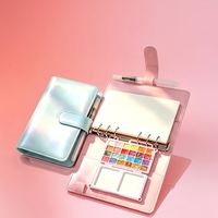Ensemble de peinture à l'aquarelle solide nacrée de 24 couleurs, fournitures d'art portables pour la peinture et l'école