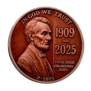 Moneda Conmemorativa de Hierro Plateado, Edición Final 1909-2025, Diseño de Doble Cara de la Mina de Filadelfia, Logotipo y Arte en Color Personalizados - Product Image 2