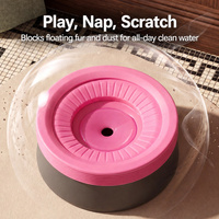 Bol d'eau automatique flottant anti-déversement de grande taille en PP pour animaux de compagnie, abreuvoir sans mouille de la têtière pour chiens et chats