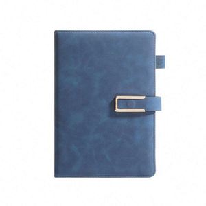 2025 Promotional Custom Logo Business <b>Note</b> <b>Book</b> <b>A5</b> Pu Leather Diary Hardcover Journal Notebook With Pen Slot Holder - Product Image 1
