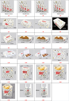 Papier kraft jetable avec impression de logo personnalisé emballage d'aliments écologiques à emporter boîte de poulet frit à emporter pour poulet frit