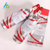 Mangas retráctiles de PET de PVC con estampado personalizado de Minfly para embalaje de bebidas, película envolvente para bebidas, whisky, cosméticos, incluido Vodka