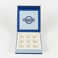 Boîtes de bouteilles de parfum 10ml vin expédition emballage Inserts cadeau barre de chocolat avec fenêtre meilleur ami maman chocolat 4x4x4 boîte