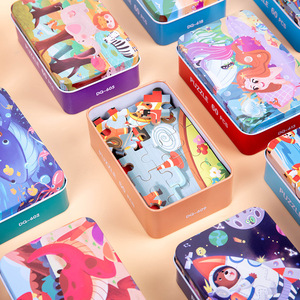 Bằng Gỗ Ghép Hình Câu Đố Phim Hoạt Hình Trò Chơi Câu Đố Giáo Dục Học Tập Đồ Chơi Trò Chơi PVC Cho Trẻ Em Kid Phong Cách Khác Nhau 60 Pcs Trong <span class=keywords><strong>1</strong></span> Hộp - Product Image 4