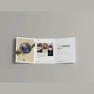 Custom CMYK Offset Tres Folleto de instrucciones plegables Folleto de papel de impresión Folleto plegable - Product Image 4