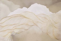 Papier peint mural moderne personnalisé en or, art mural, lignes dorées abstraites, papier peint 3D, papier peint mural à vendre
