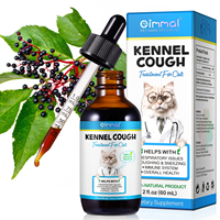 OIMMAI 60ml Gouttes Apaisantes pour la Gorge, Traitement de la Toux Sèche et Humide, de l'Asthme et des Éternuements chez le Chat, Soulagement de la Toux pour Animaux