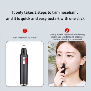 Tondeuse électrique métallique étanche rechargeable à batterie lithium Skinsafe pour l'épilation des oreilles, du visage, des sourcils et du nez - Sans douleur et sûre - Product Image 6