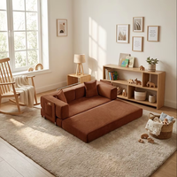 Canapé-lit modulaire en mousse haute densité 32D, ensemble de canapés sectionnels, éponge compressible à haute résilience, pour petit appartement
