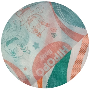 Pellicola laminata per pannolini per bambini utilizzati con simpatici modelli di ippopotami personalizzabili vendite dirette in fabbrica pellicola PE di alta qualità - Product Image 3