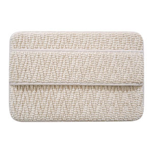 Alfombra de Baño Moderna de Poliéster de Color Sólido, Rectangular, Antideslizante, Absorbente, de Secado Rápido, con Base para la Entrada del Baño - Product Image 6