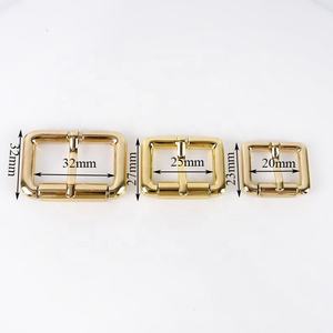 Meetee-hebillas de cinturón ajustables de aleación, accesorios de hebilla de rodillo cuadrado, bolsos, gancho, 20/25/32mm, BD307 - Product Image 4