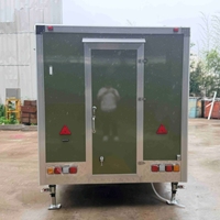 Remorque de cuisine mobile entièrement équipée de 3 mètres carrés avec grand espace de rangement et design personnalisé