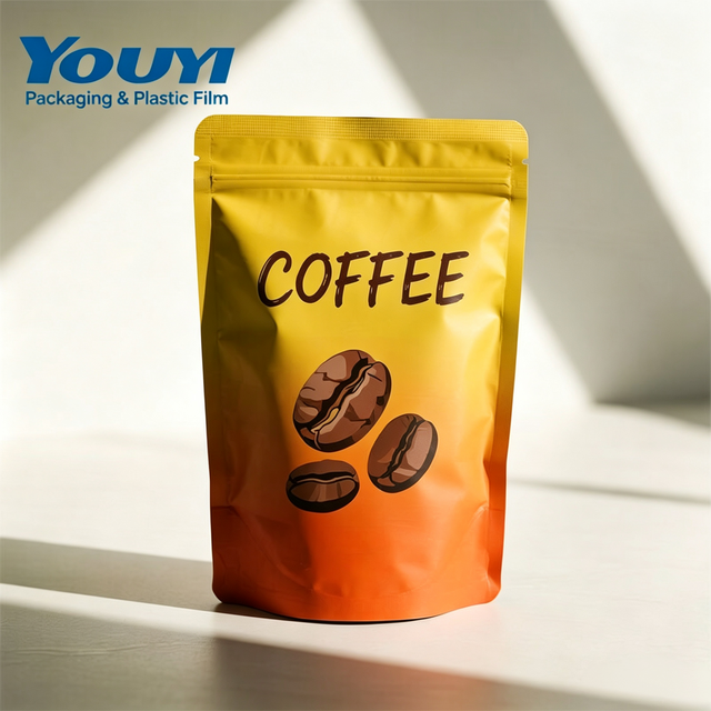 Custom Recyclable Stand up Zipper Pouch Sustainable Packaging with Moisture Barrier for Coffee Bags