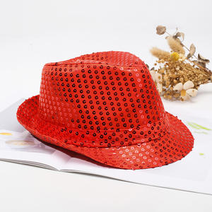 Yetişkin Çocuk Yaz Karakteri Sihir Gösterisi Şapkası Gümüş Pullu Caz Sahnesi için Günlük Kullanım İçin Evrensel Moda Şapka - Product Image 2