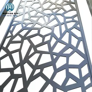 Support custom stainless steel screen living room hotel shielding grille office background wall partition