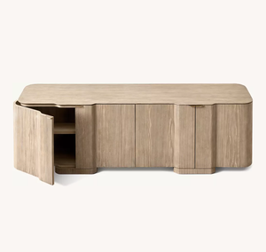 Customized Modern American Living Dining Room Furniture Wood <b>Storage</b> Cabinet Classic Home Dining Room 4-door <b>Sideboard</b> - Product Image 2