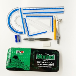 The Marshal Set of Metal Geometry Mathematical Instrument Box Compass Set for School Students - Product Image 1