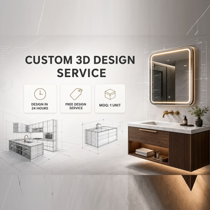 Mobile Bagno di Design di Alta Gamma con Specchio LED e Prese Elettriche, Set Moderno con Doppio Lavabo, Consegna in 48 Ore - Product Image 5