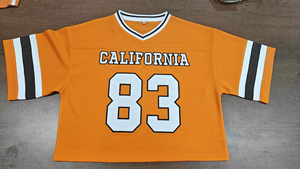 Custom Hip Hop Fashion Men Sport Jersey Manufacturer Baseball Oversized Blank Cropped Fit Football Custom Boxy Mesh Jersey - Product Image 2