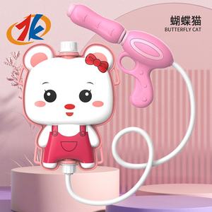 ปืนฉีดน้ำของเล่นพลาสติกบลาสเตอร์ความจุสูงกระเป๋าเป้สะพายหลังแบบดึงใหม่การสร้างแบบจำลองการ์ตูนของขวัญโรงเรียนอนุบาลฤดูร้อนชายหาดสาด - Product Image 3