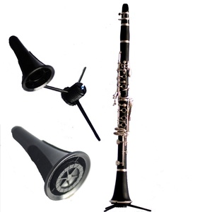 Soporte de trompeta portátil para clarinete, soporte de Metal plegable para clarinete, negro - Product Image 4