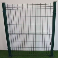 Panneau de clôture de jardin en métal pour extérieur, clôture en treillis métallique soudé incurvé en 3D
