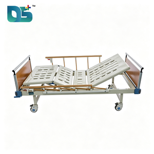 Barrières de sécurité pliantes en alliage d'aluminium à trois fonctions, poids 110 kg, inclinaison 0-75° °   Lit d'hôpital manuel réglable pour soins infirmiers - Product Image 2