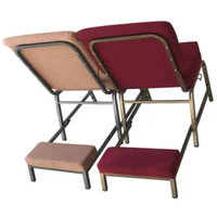 Chaise d'église, d'événement, de conférence, d'auditorium, commerciale, rembourrée, en métal, empilable et emboîtable, prix de gros usine, style moderne