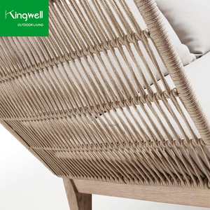 Ensemble <span class=keywords><strong>de</strong></span> canapés d'extérieur portables en teck massif au design moderne, résistants à l'eau, composants modulaires durables, canapés lounge pour <span class=keywords><strong>balcon</strong></span> et villas - Product Image 5