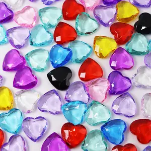 Heart shape plastic beads wholesale DIY jewelry making beads acrylic plastic bead