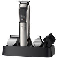 Tondeuse à barbe pour homme Rasoir électrique étanche pour le nez, le corps, le visage et la moustache Tondeuse à cheveux sans fil Rasoirs pour hommes Kit de toilettage