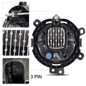 Feux antibrouillard avant LED 6000 lm pour véhicule Wolf Lake Mini F54 F55 F56 avec anneau halo - Product Image 4