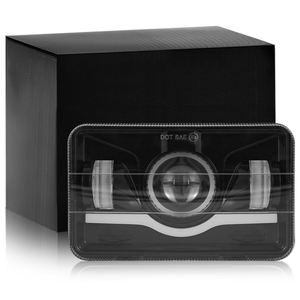 Proyector de haz Alto y Bajo DRL Rectangular H4 5 pulgadas Led faro delantero luces de conducción todoterreno cuadrado 4x6 pulgadas LED faro para Jeep - Product Image 1