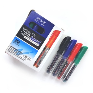 Juego de Marcadores de Pizarra Blanca de Borrado en Seco de Fábrica OEM, 4 Colores, Borrables, para Uso Escolar y de Oficina - Product Image 1