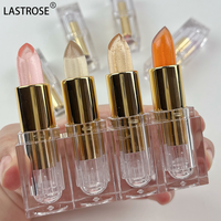 Etiqueta privada Clear Crystal Lips Care Magic Lipstick Tinte de larga duración Bálsamo labial Hidratante Lápiz labial que cambia de color