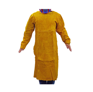 Ropa de protección de soldadura resistente al desgaste y antiescaldado de Shanghao chaqueta delantal de cuero soldado de piel de vaca - Product Image 1