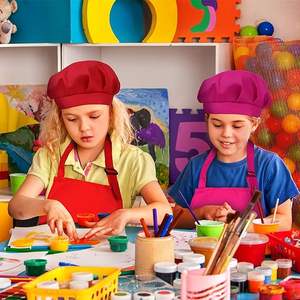 <span class=keywords><strong>Delantal</strong></span> <span class=keywords><strong>de</strong></span> colores personalizado <span class=keywords><strong>para</strong></span> niños y niñas, <span class=keywords><strong>para</strong></span> <span class=keywords><strong>cocina</strong></span>, <span class=keywords><strong>para</strong></span> fiesta <span class=keywords><strong>de</strong></span> cumpleaños, horneado, pintura, con bolsillo, cinturón ajustable - Product Image 4