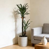 Arbre de yucca artificiel à feuilles longues très réaliste de 250 cm, décoration paysagère intérieure, plantes en pot de yucca artificielles