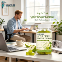 Gummies de Vinaigre de Cidre de Pomme (ACV) OEM ODM pour la Nutrition Digestive, à Base de Pectine Végétalienne, Saveur Fruit Naturel, pour le Bien-être Intestinal