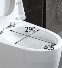 โถสุขภัณฑ์เซรามิกแบบชิ้นเดียว สีขาวเงา พร้อมบิเดต์ ระบบ Washdown สำหรับห้องน้ำ - Product Image 6