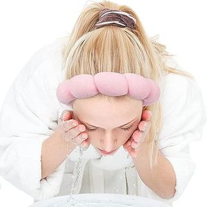 Bandeaux en éponge douce pour le visage, en tissu éponge, avec logo personnalisé 2026, couleur unie, pour femmes, maquillage, soin <span class=keywords><strong>de</strong></span> <span class=keywords><strong>la</strong></span> peau - Product Image 5