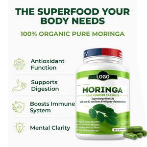 Cápsulas Orgánicas <span class=keywords><strong>de</strong></span> <span class=keywords><strong>Moringa</strong></span>, <span class=keywords><strong>Polvo</strong></span> <span class=keywords><strong>de</strong></span> Hoja Pura para el Metabolismo Energético y el Apoyo Inmunológico, Parches <span class=keywords><strong>de</strong></span> Berberina X Nad, Glorenda <span class=keywords><strong>Moringa</strong></span> - Product Image 2