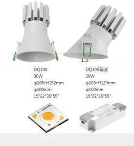 Plafond TLCI ≥ 98 intelligent dimmable tube lumière anti-éblouissement intérieur intégré en aluminium circulaire COB 6W 14W LED tube lumière - Product Image 6