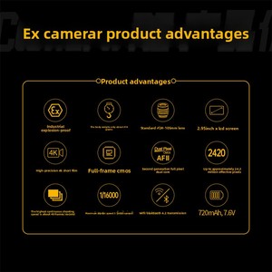 Delan BAN Type Petrochemical 1 Zone Ex <b>Camera</b> R8 Explosion-Proof Digital with High Accuracy - Product Image 2