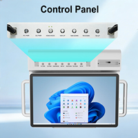Podio Digital Inteligente Todo en Uno con Pantalla Táctil Capacitiva de 10 Puntos, Altura Ajustable de 150 mm, PC Integrada, para Conferencias y Animación