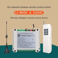 Relais longue portée T6A 12V commutateur 6 canaux avec télécommande commutateur sans fil commutateur RF 433MHz relais sans fil