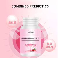 Probiotiques pour femmes OEM/ODM personnalisés pour la santé vaginale, probiotiques à la canneberge, comprimés probiotiques pour femmes