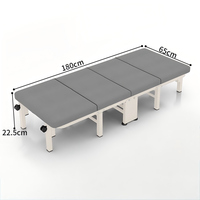 Lit utilitaire extérieur pliant-Portable peu encombrant et pratique pour une utilisation polyvalente Design métallique moderne