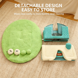 Nuevo Nido para Mascotas, Caseta Pequeña Tipo Bungalow, Cama para Perros y Gatos de Tamaño Mediano y Pequeño, Casa Cálida para Perros para Otoño e Invierno, Venta al por Mayor Transfronteriza - Product Image 4